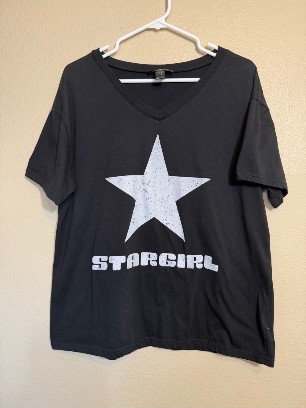 Streetwear Society Stargirl Black Graphic Tee with White Star